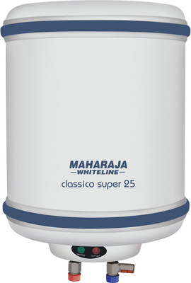 Maharaja Whiteline 25 L Storage Water Geyser(White, Blue, Water Heater Classico Super 25 Ltr)