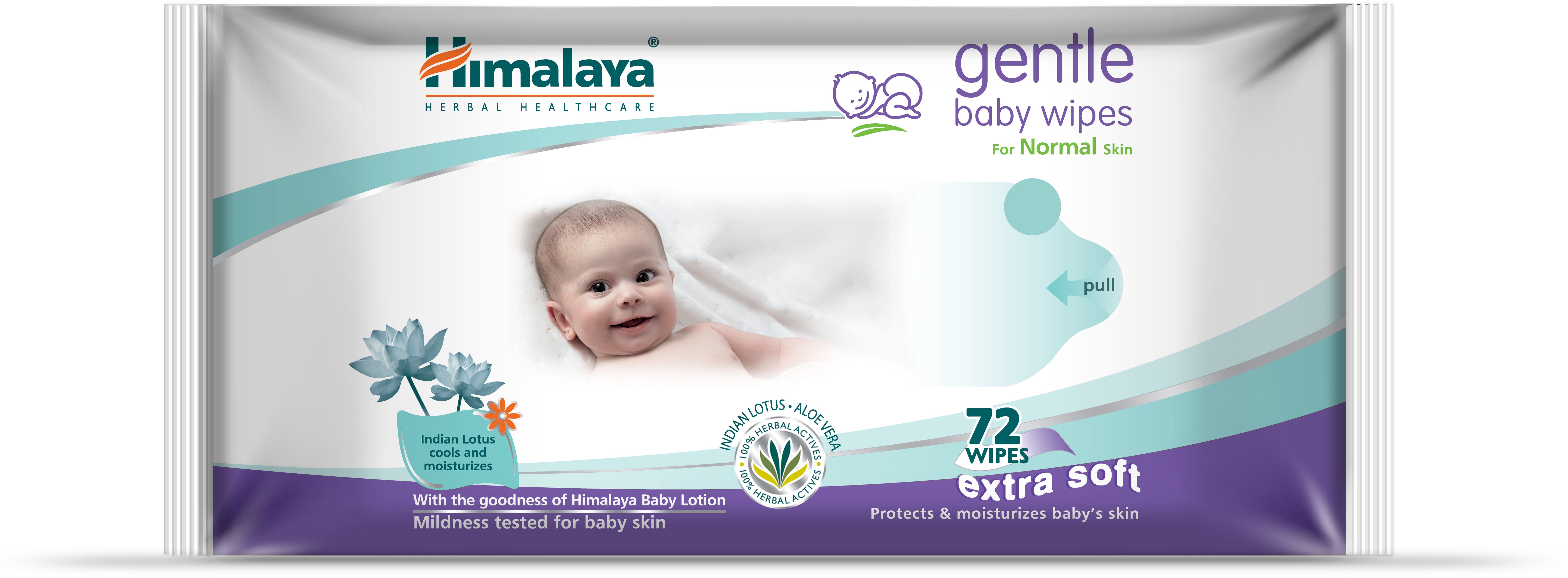 himalaya gentle baby wipes 72 pcs