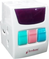 John Barrel 3 Way Universal Adaptor With Individual Switch Worldwide Adaptor(White) RS.399.00