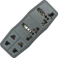 MX 4 SOCKET CONVERSION PLUG WITH 2X 3 PIN + 2X 2 PIN UNIVERSAL SOCKETS 4 Socket Surge Protector(Black) RS.263.00