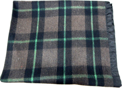 Peponi Checkered Single Woollen Blanket(Microfiber, Multicolor)