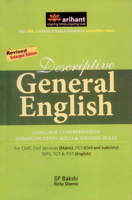 Descriptive General English Language Comprehension Communication Skills & Writing Skills 2012(English, Paperback, Bakshi S. P.)