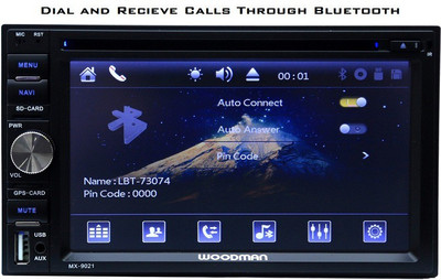 WOODMAN Double Din WM-8080 With DVD, Bluetooth, USB Car Stereo(Double Din)
