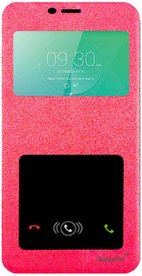 Karpine Flip Cover for Mi Max(Pink, Plastic)