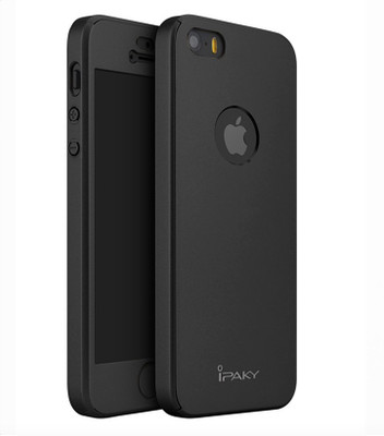 IPAKY Front & Back Case for APPLE IPHONE 5s(BLACK)