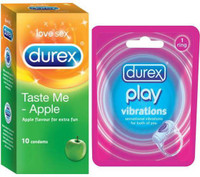 6% OFF on Durex Taste Me Apple and Play Vibrator Combo Condom(Set of 2,  11S) on Flipkart | PaisaWapas.com