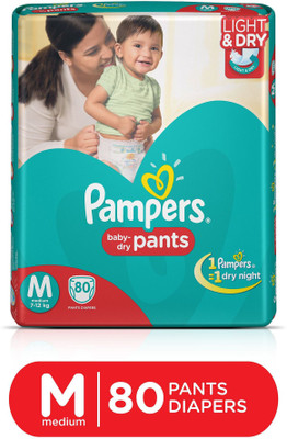 Pampers Pants Diapers Medium Size 80 pc Pack Pant Diapers - M(80 Pieces)