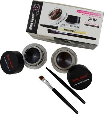 Music Flower 24HRS EYE GEL LINER 6 g(BROWN, BLACK)