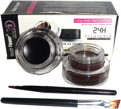 Music Flower long lasting gel eyeliner 6 g(Black) Music Flower long lasting gel eyeliner 6 g(Black)