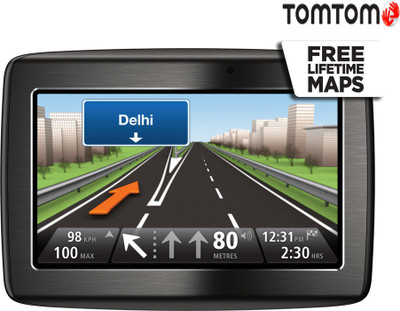 TomTom Via 120+ GPS Device(7300 Maps, metallic grey)
