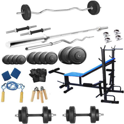 Protoner 50 kg 50 kg with 8 in 1 Bench home Home Gym Combo Protoner 50 kg 50 kg with 8 in 1 Bench home Home Gym Combo
