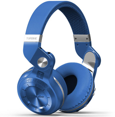 Bluedio T2 Plus Blue Bluetooth without Mic Headset(Blue, On the Ear)