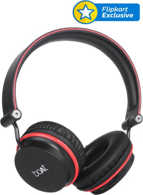 boAt Rockerz 400 Bluetooth Headset(Red, Black, On the Ear)