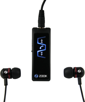 Zoook Bluetooth Audio Adapter cum Stereo Headset Bluetooth Headset(Black, In the Ear)