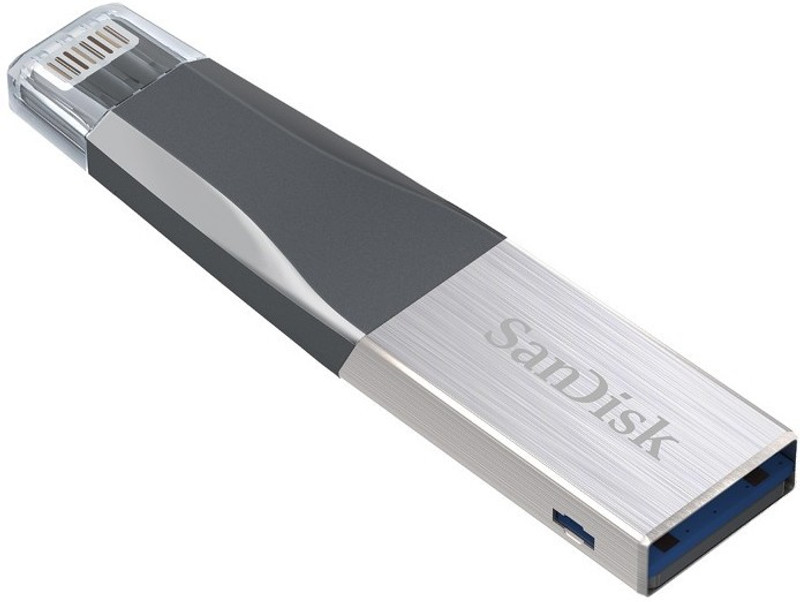 SanDisk iXpand Mini Flash Drive 32 GB Pen Drive(Silver)