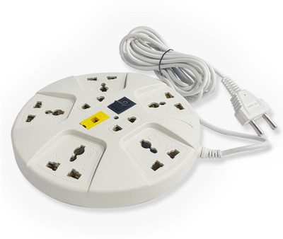 ELOVE Extension Board Multiple Socket 3 meter-Cord Power Plug(White) ELOVE Extension Board Multiple Socket 3 meter-Cord Power Plug(White)