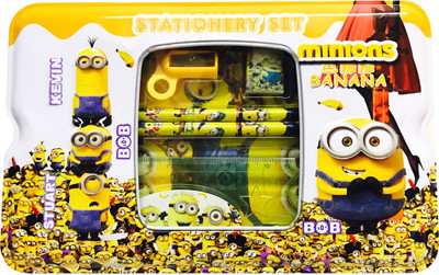 Priyankish Smart Kidz Cartoon Art Metal Pencil Box(Set of 6, Multicolor)