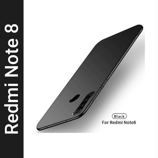 Micvir Back Cover for Mi Redmi Note 8 (Black, Plastic, Pack of: 1)