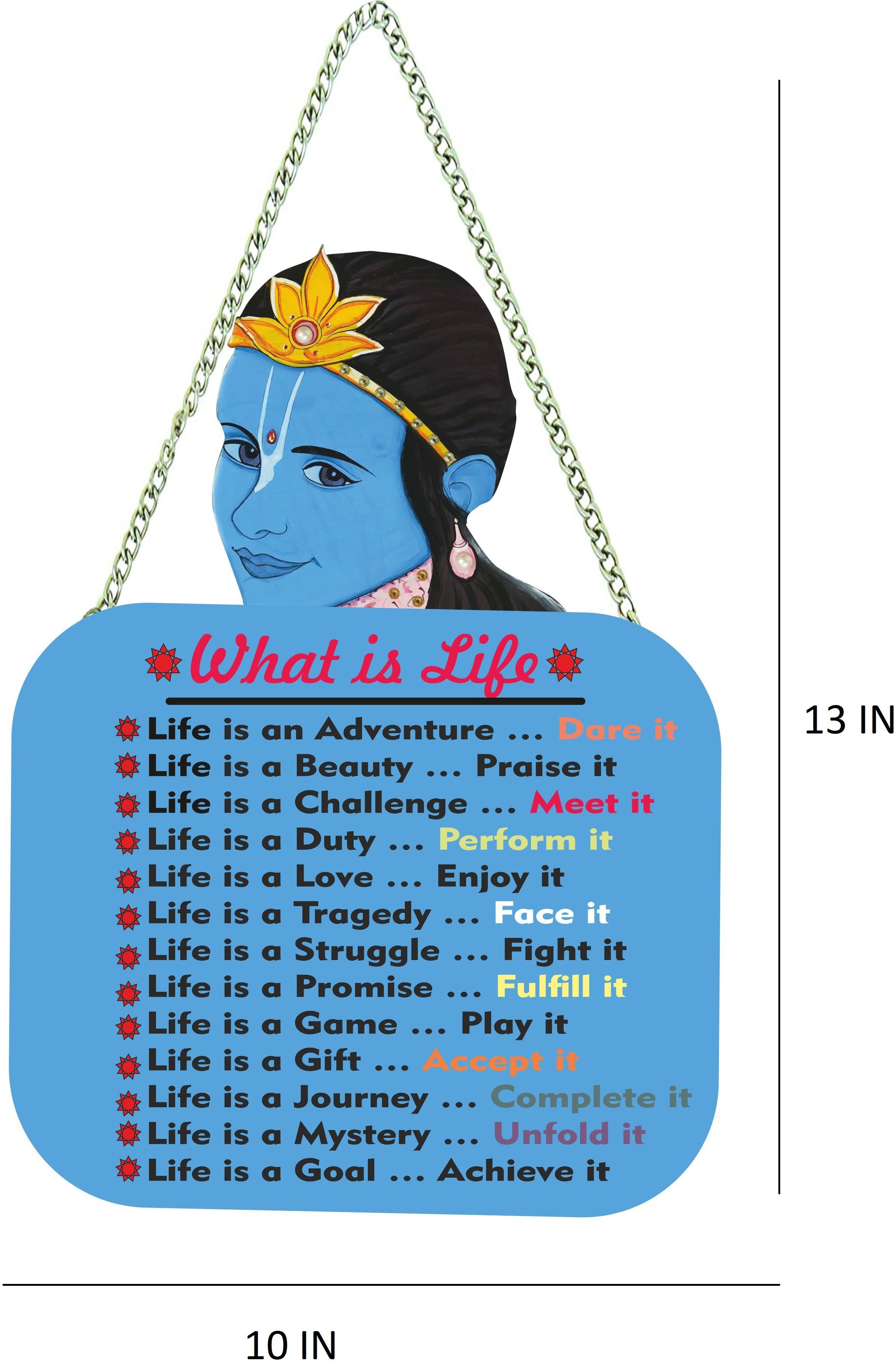 What is Life Wall Name Plate