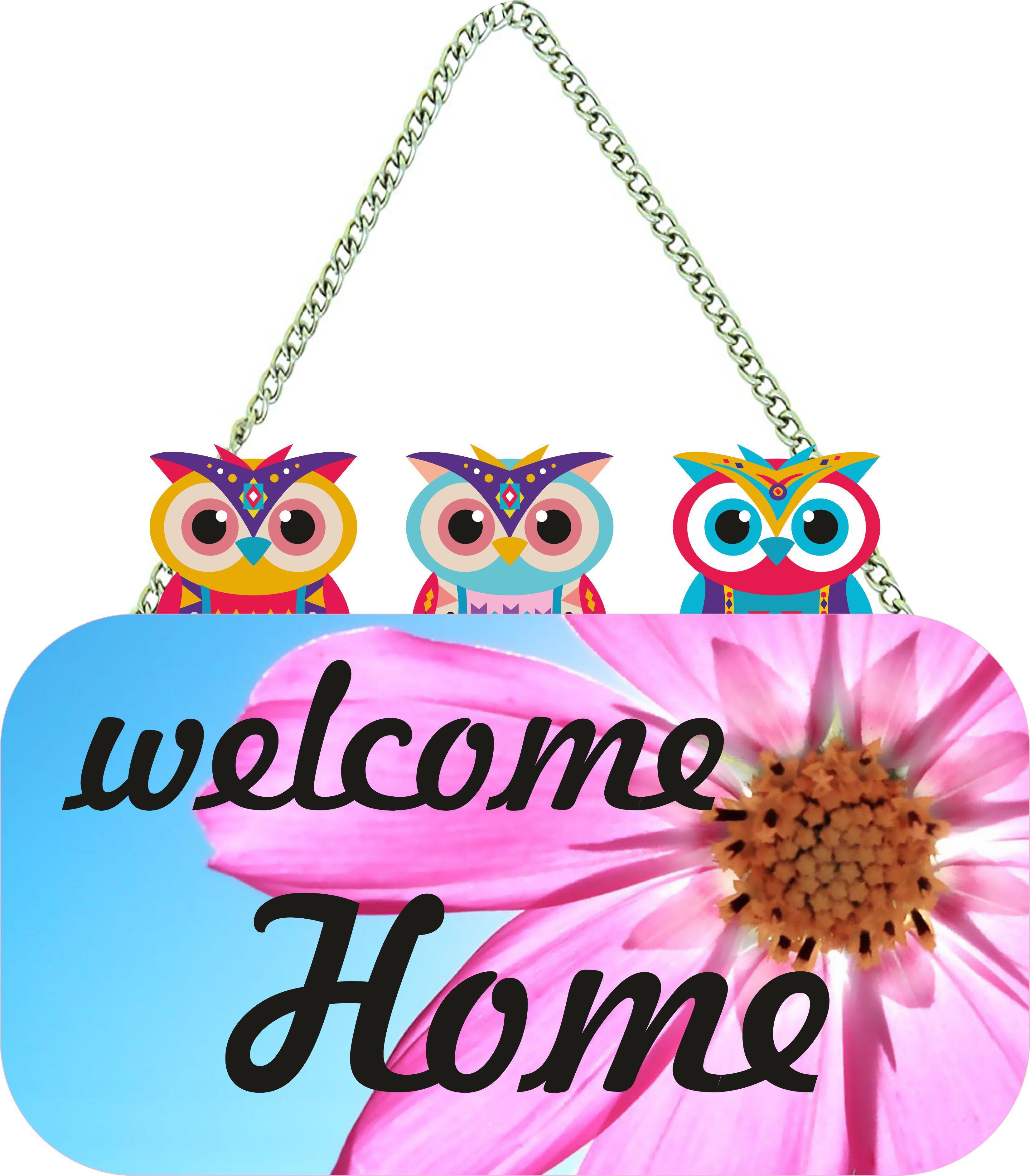 Welcome Home Wall Name Plate