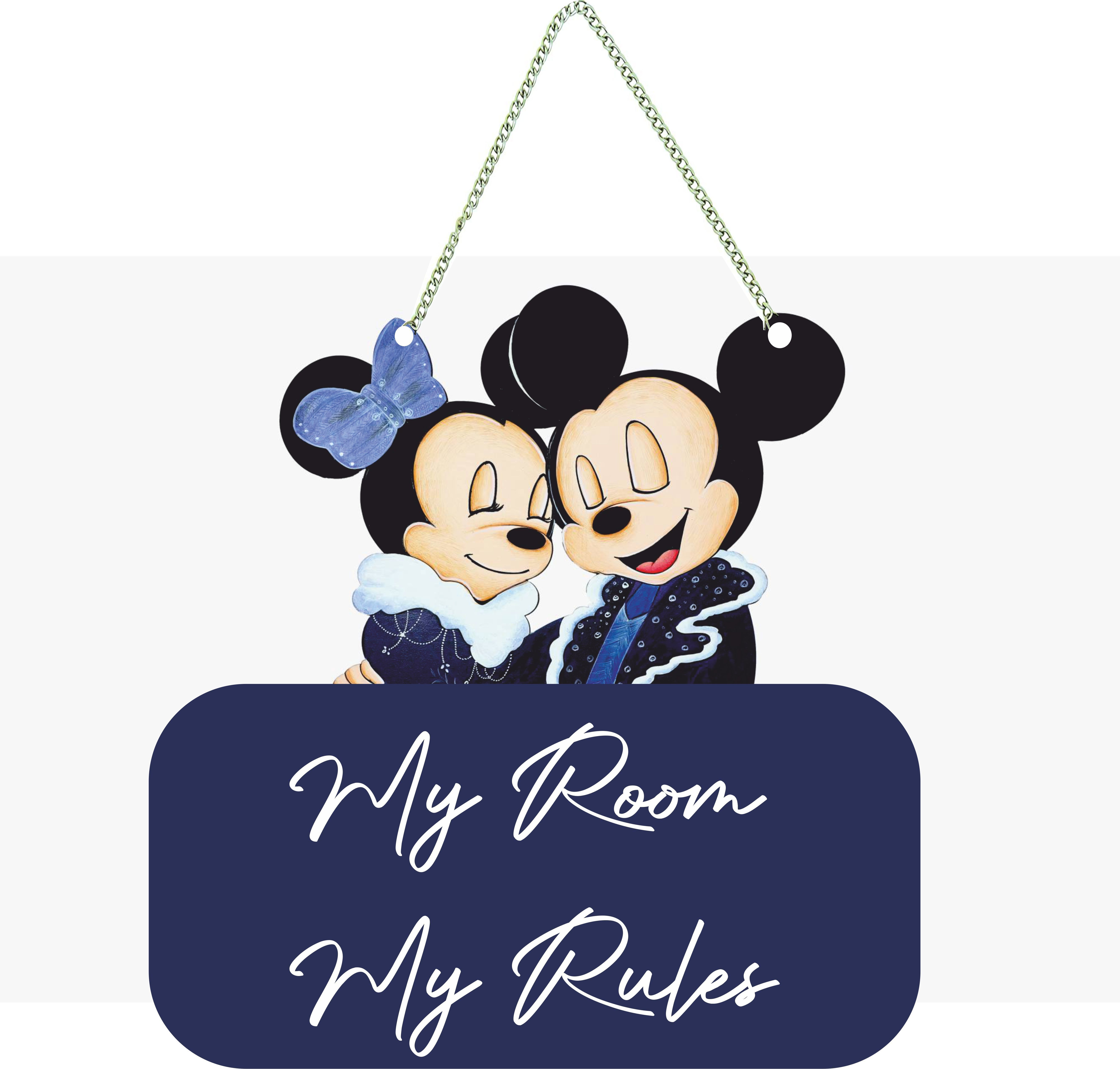 My Room My rules Wall Name PLate