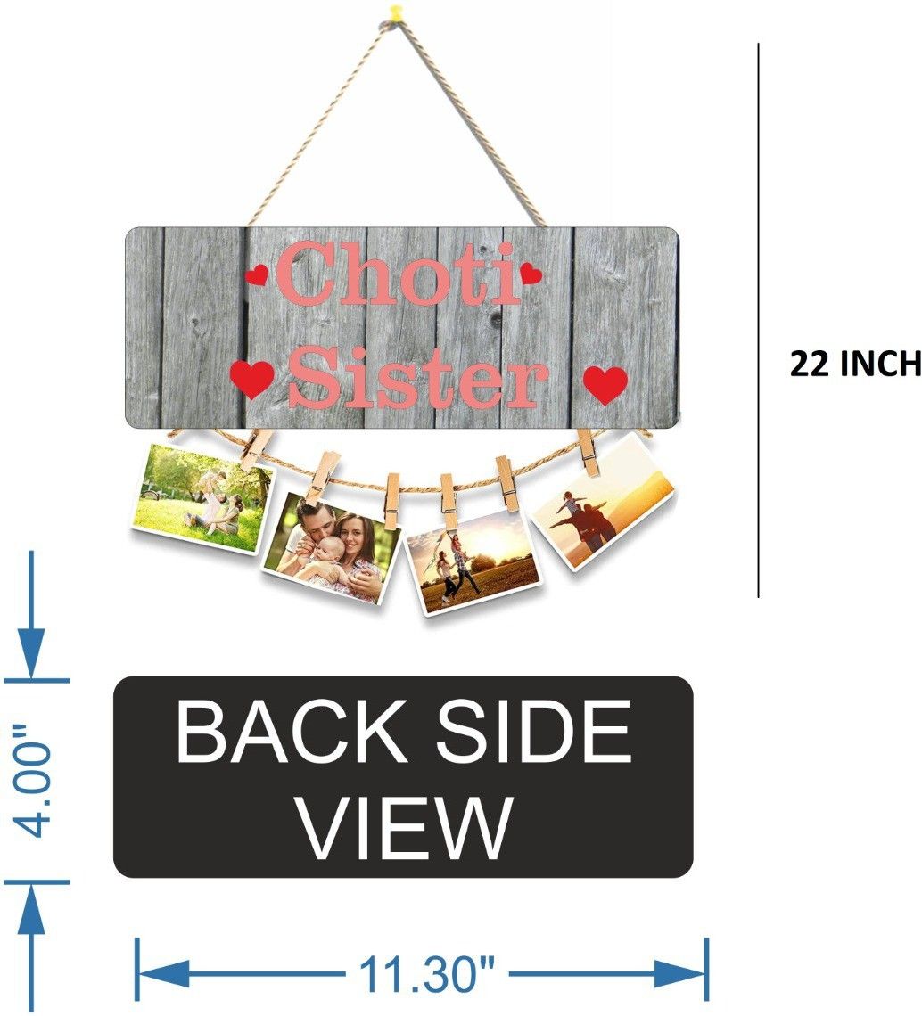 Choti Sister Beautiful Wooden Wall hanging For Home