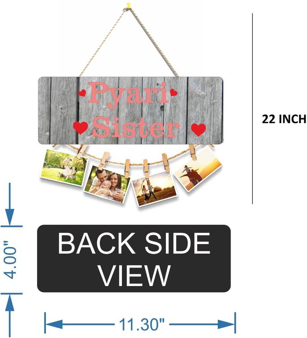 Pyari Sister Beautiful Wooden Wall Hanging For Home