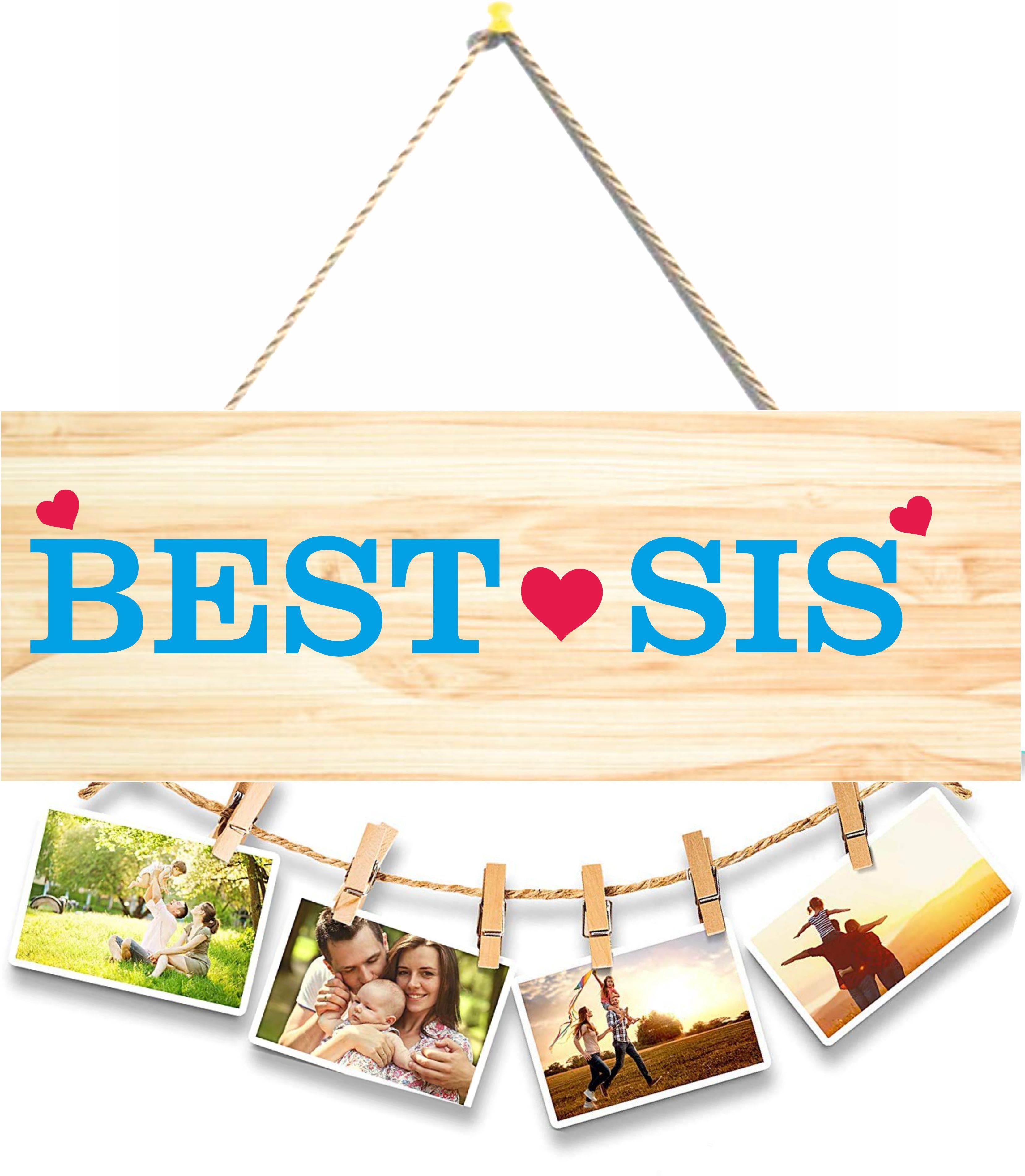 Best Sister Beautiful Wooden Wall Hanging For HOme