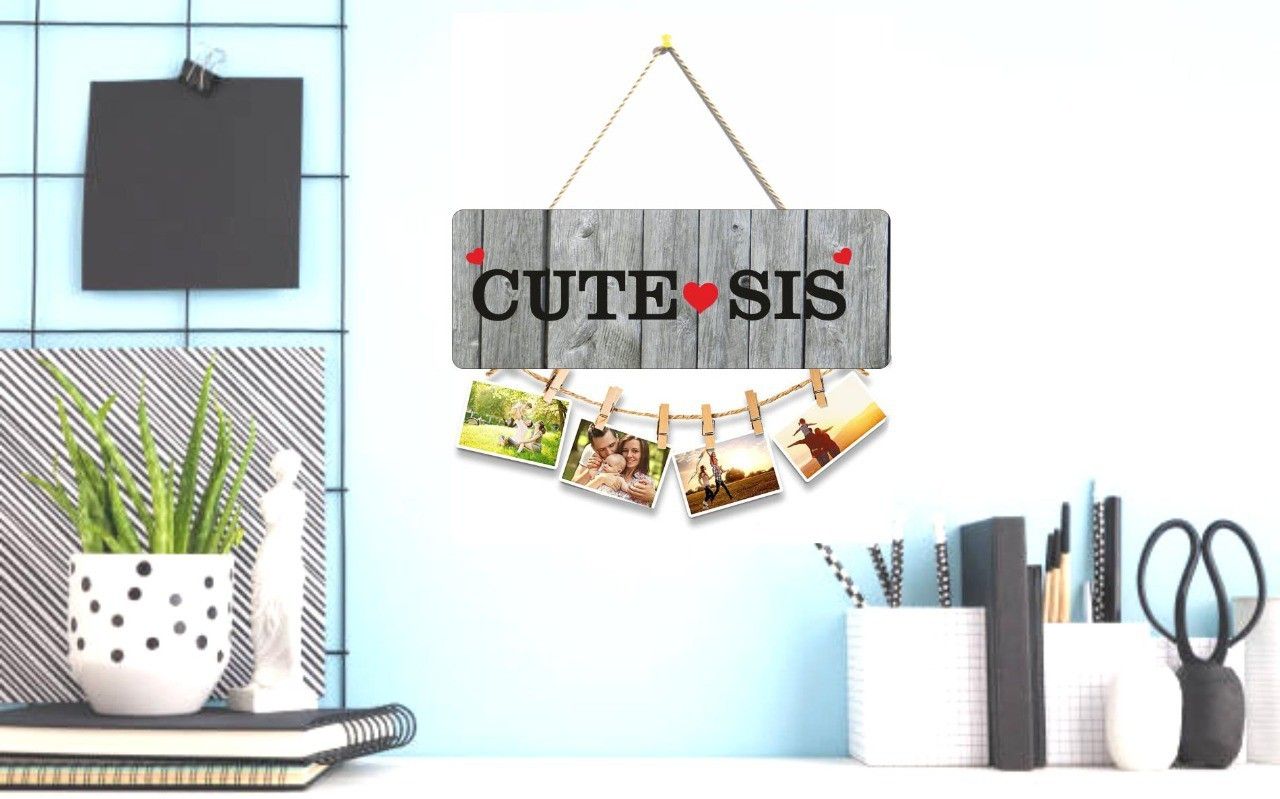 Cute Sis Beautiful Wooden Wall Hanging for Home