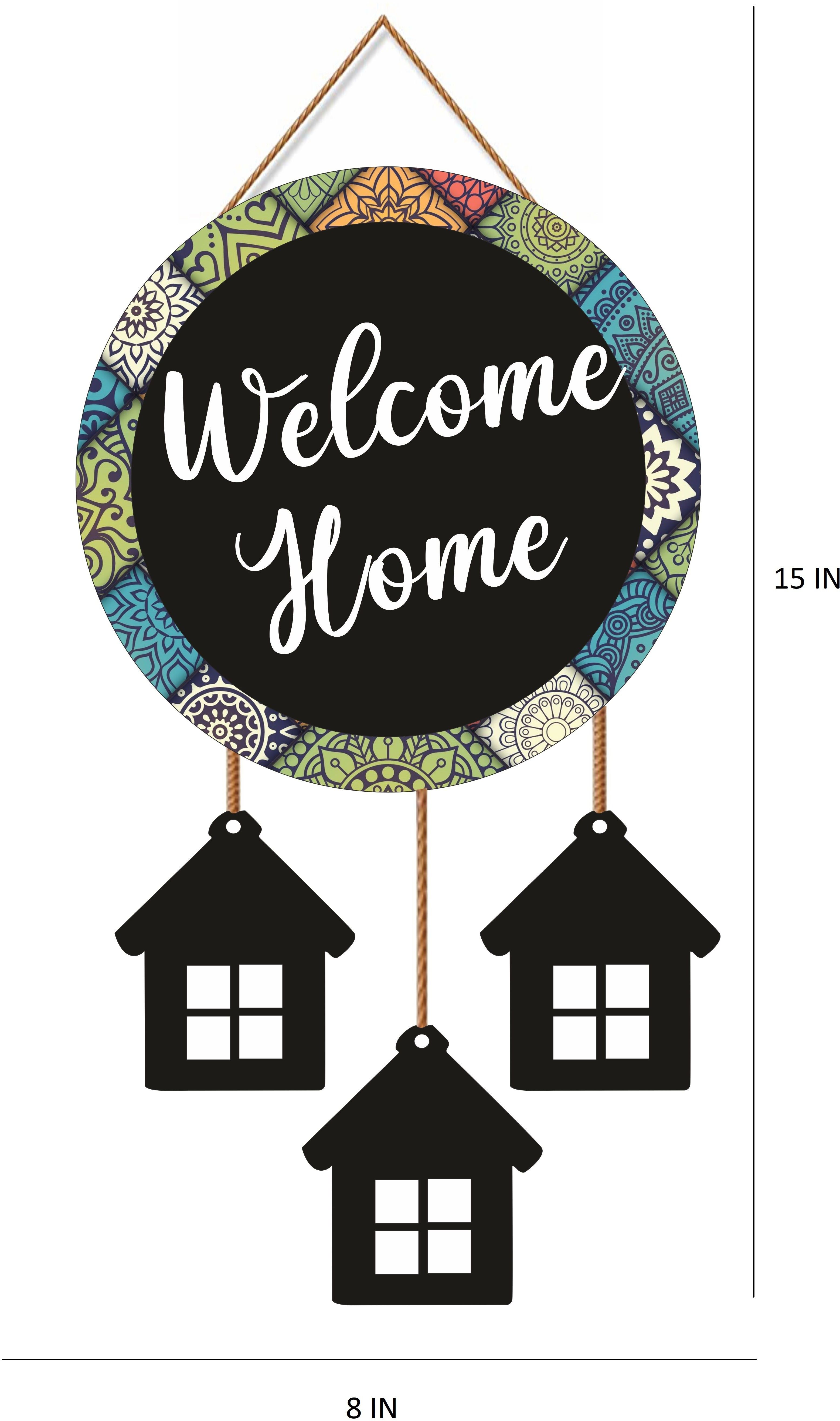 Welcome Home Black Beautiful Wooden Wall Hanging For Home