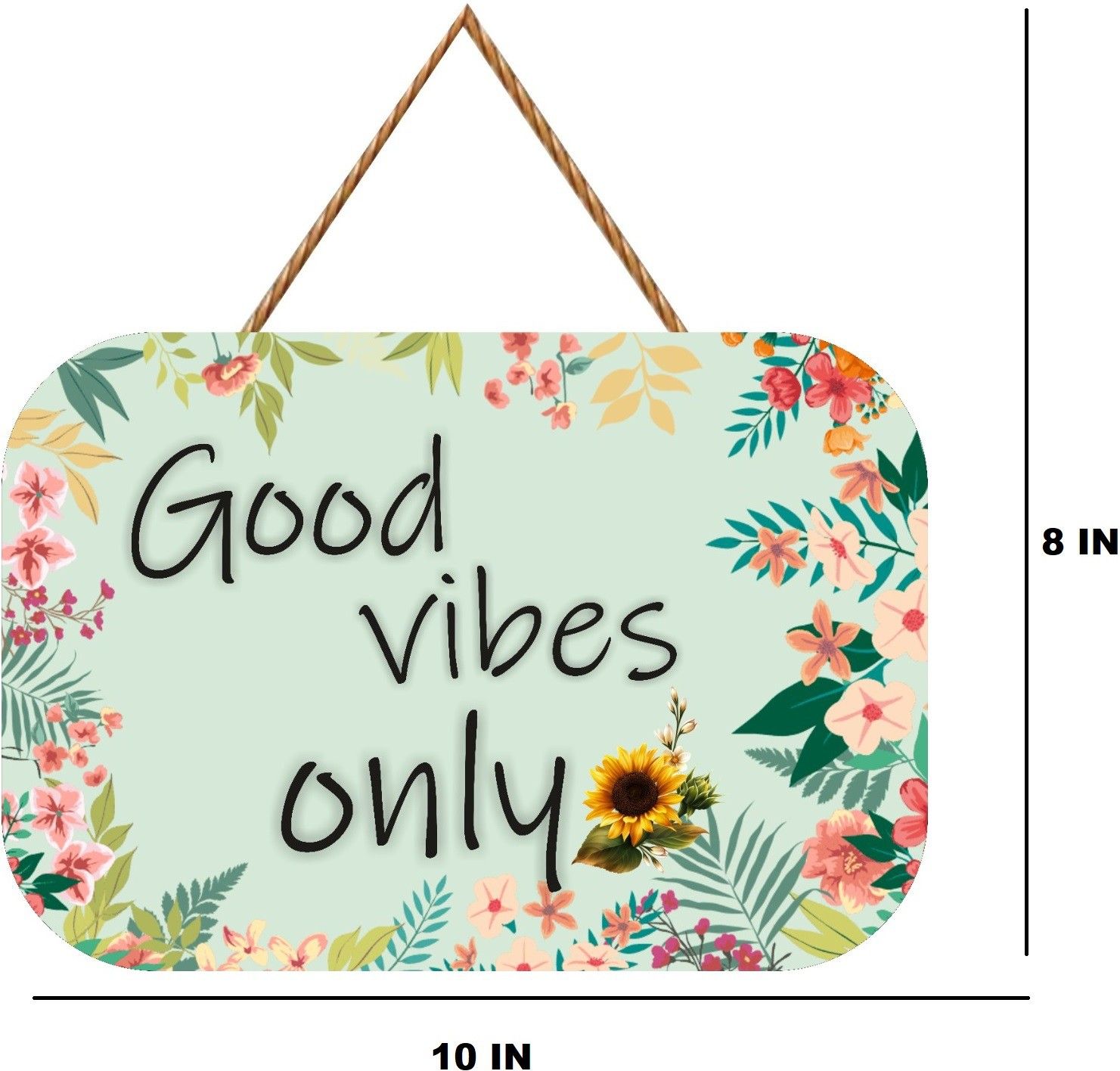 Good Vibes Only Beautiful Wooden Wall Hanging For Home For wall Decoration