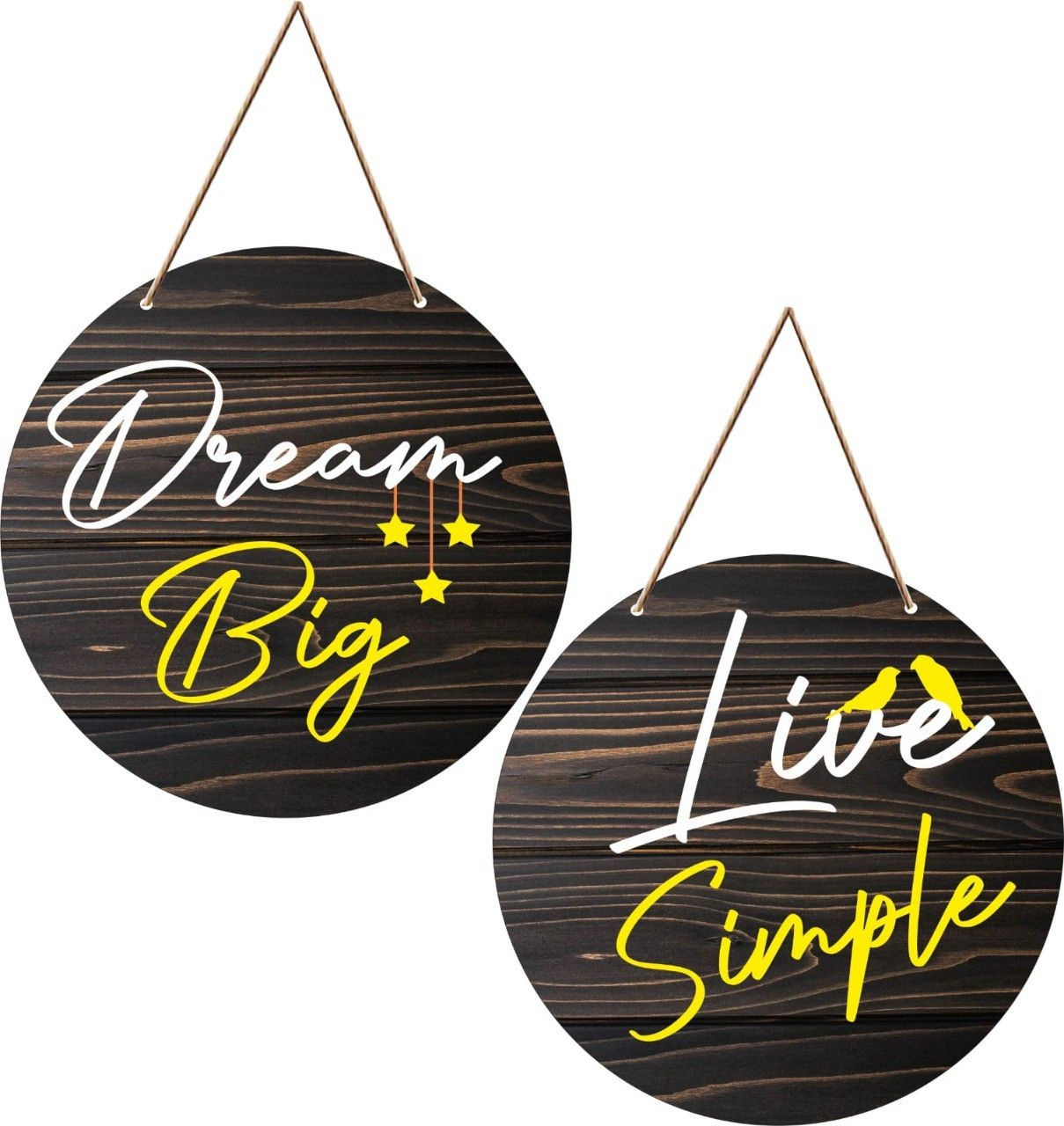 Dream Big Live Simple Beautiful Wooden Wall Hanging For Home Wall Decoration