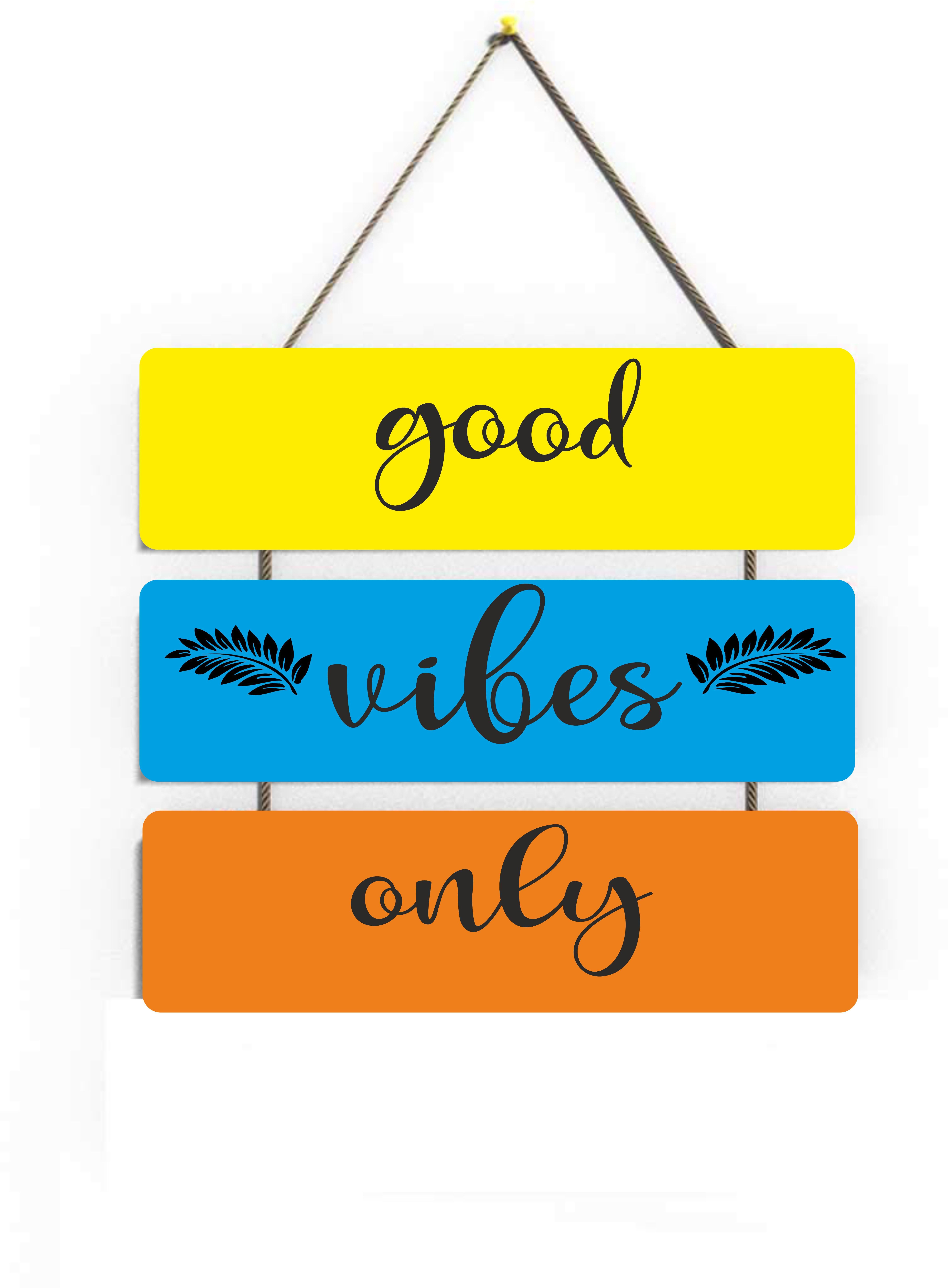 Good Vibes Only wall hanging for home and wall décor home