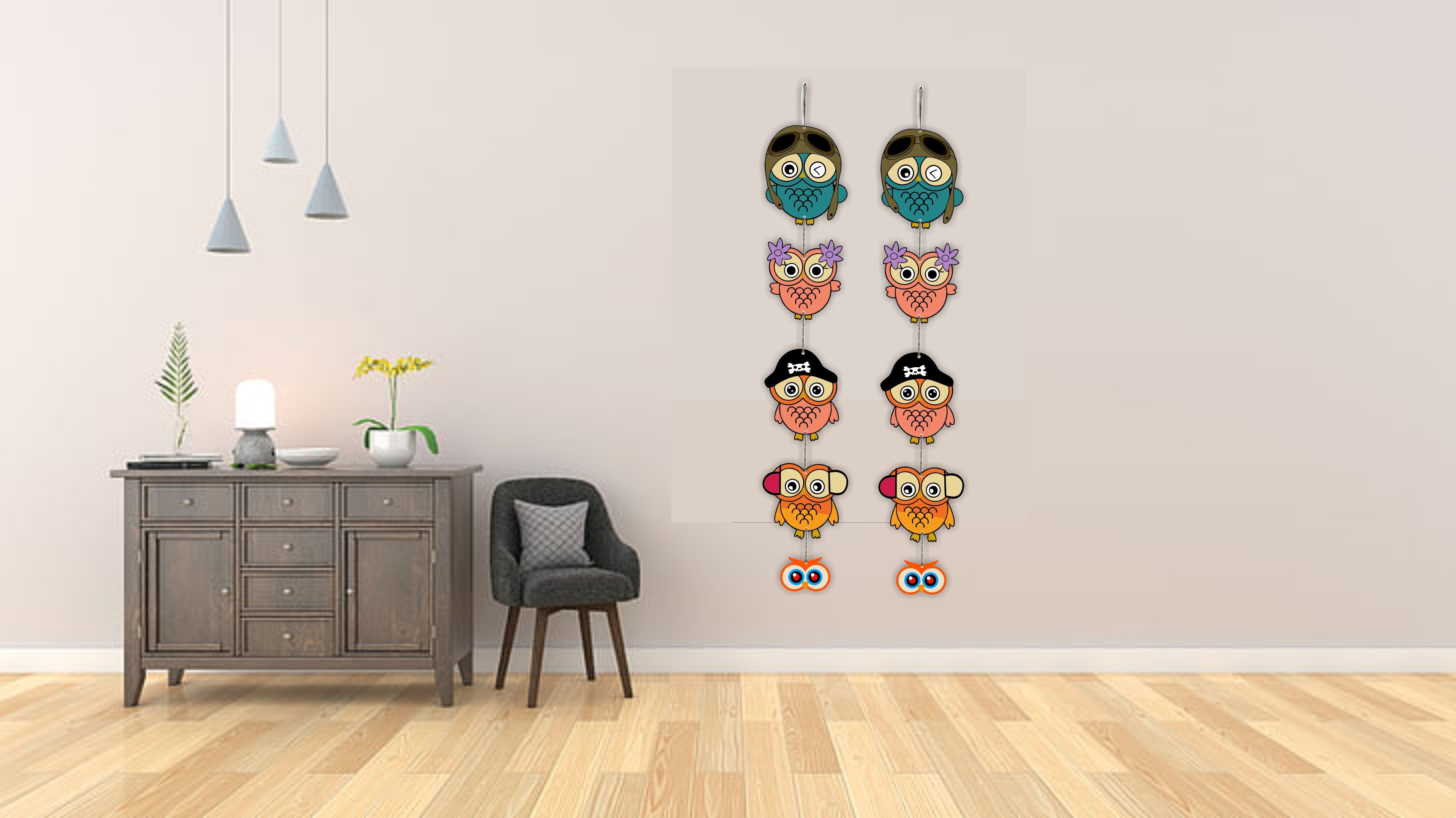 Owl Mdf home wall Beautiful wooden wall hanging for home wall decoration