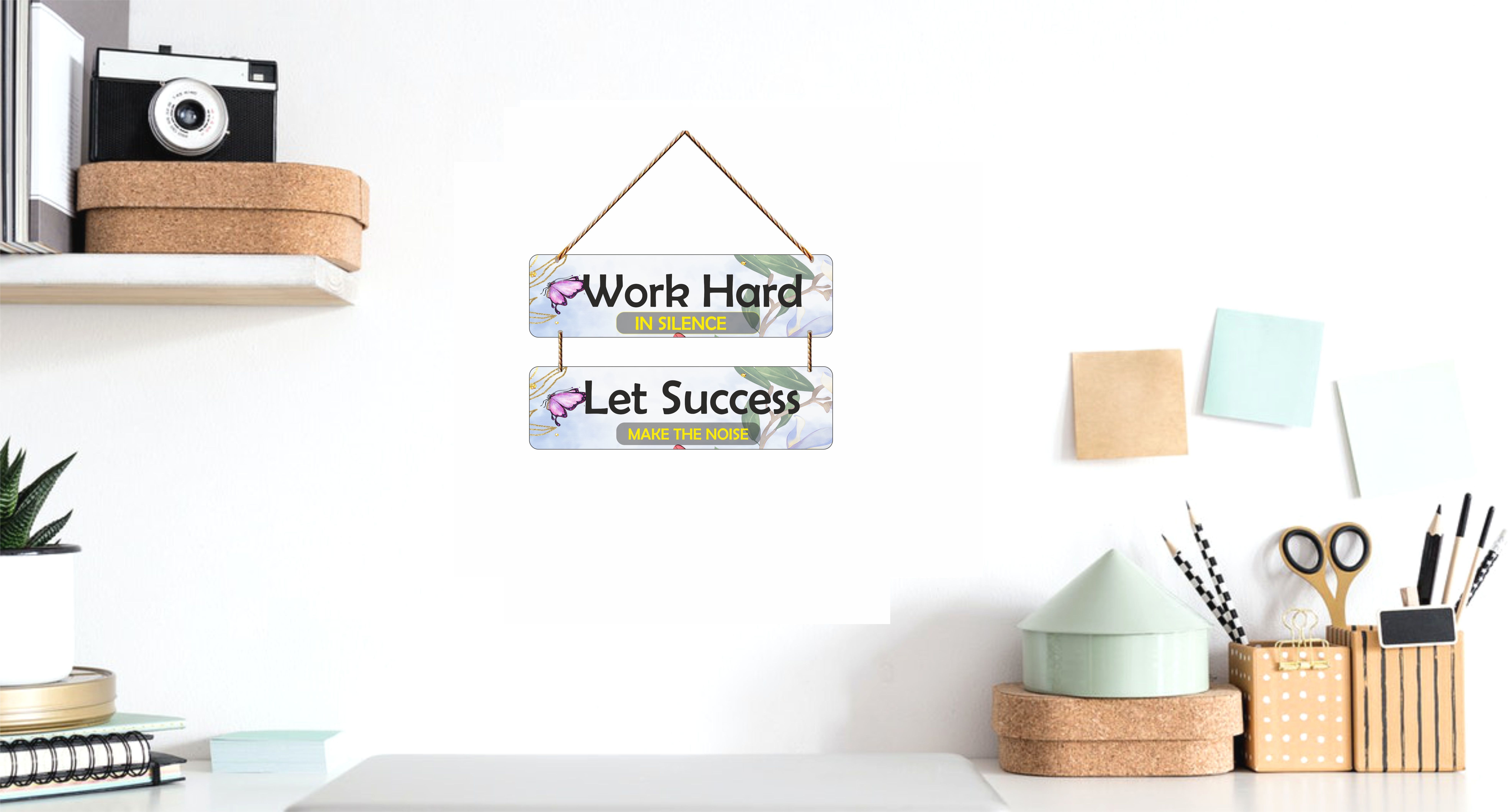 Hard work Motivational for room,office wall hanging for home wall