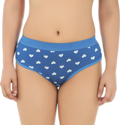 Embibo Women Hipster Blue Panty(Pack of 1)