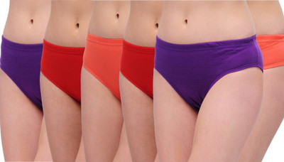 Yana Women Hipster Multicolor Panty(Pack of 6)
