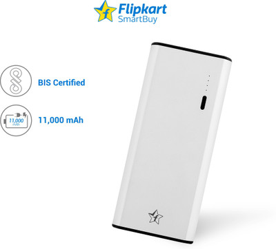 Flipkart SmartBuy EL2110 11000 mAh Power Bank(White, Lithium-ion) Flipkart SmartBuy EL2110 11000 mAh Power Bank(White, Lithium-ion)