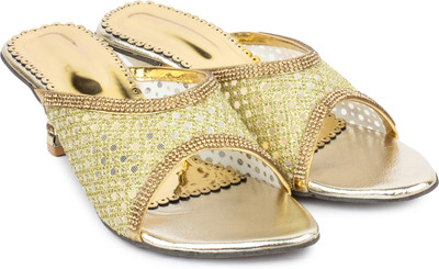 STAR STYLE Women Gold Heels