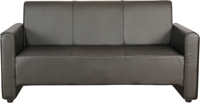 KURLON Bullet Leatherette 3 Seater Sofa(Finish Color - Black, DIY(Do-It-Yourself)) KURLON Bullet Leatherette 3 Seater Sofa(Finish Color - Black, DIY(Do-It-Yourself))