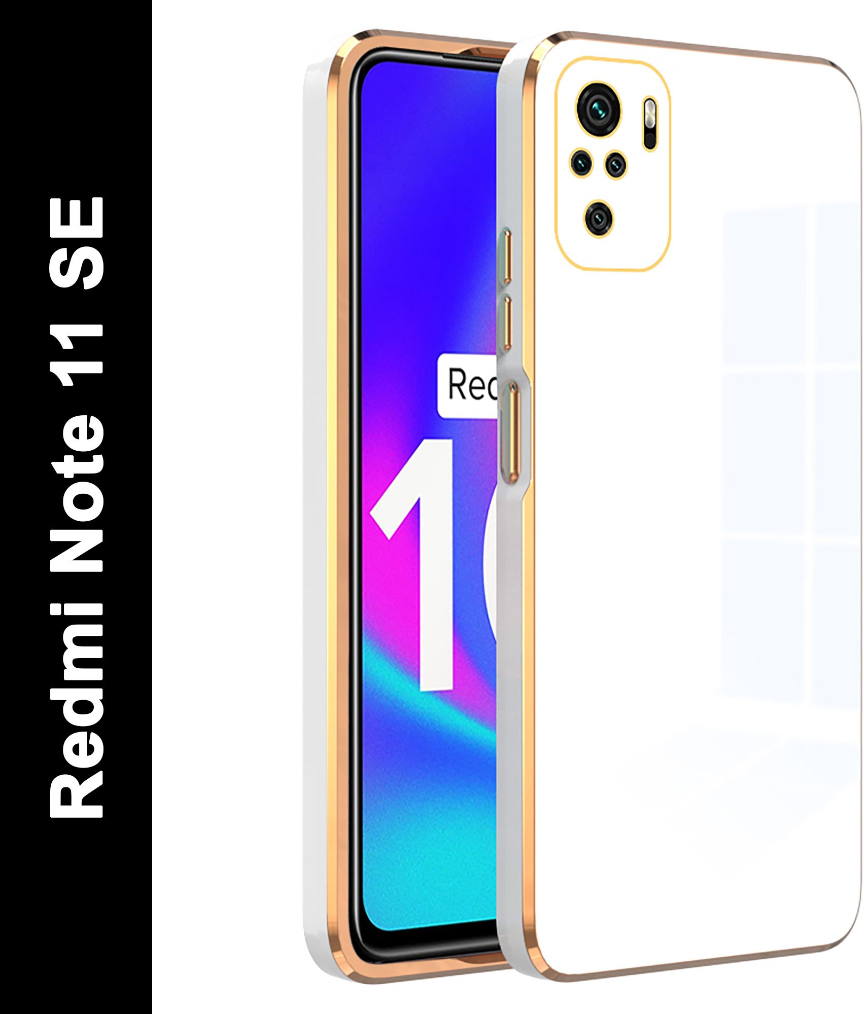 Micvir Back Cover for Mi Redmi Note 10, Mi Redmi Note 10S, Redmi Note 11 SE (White, Silicon, Pack of: 1)