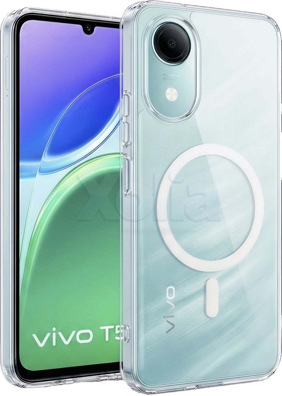 Xolia Back Cover for vivo T5e (Transparent, Shock Proof, Polycarbonate, Pack of: 1)