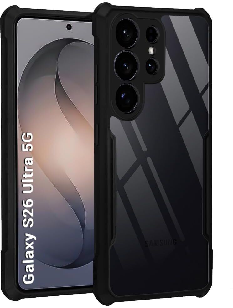 Black Border - Transparent Back iPaky Mobile Back Cover Case