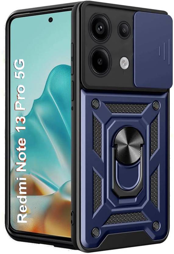 Micvir Back Cover for Redmi Note 13 Pro 5G (Blue, Shock Proof, Pack of: 1)