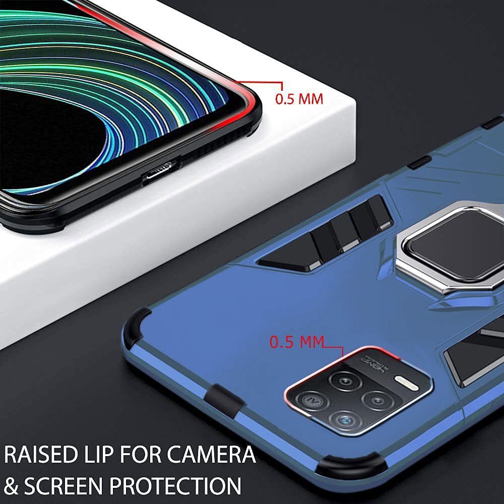 Xolia Back Cover for Realme 8 5G, Realme 8s 5G, Realme Narzo 30 5G (Blue, Shock Proof, Plastic, Silicon, Pack of: 1) — image 2 of 5
