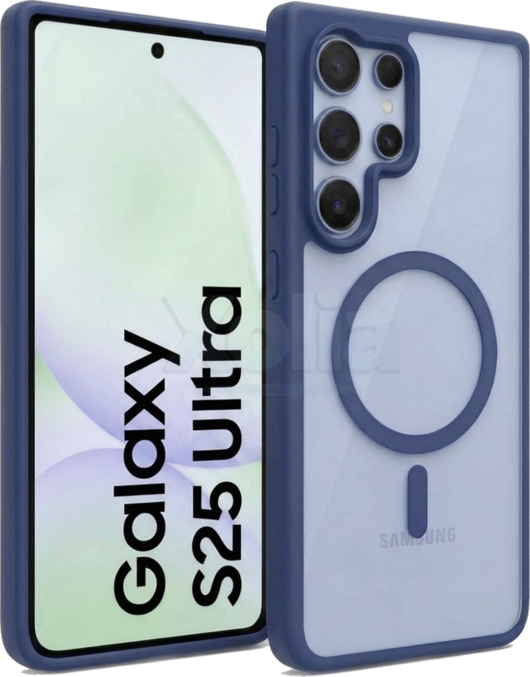 Xolia Back Cover for Samsung Galaxy S25 Ultra 5G (Blue, Shock Proof, Polycarbonate, Silicon, Pack of: 1)