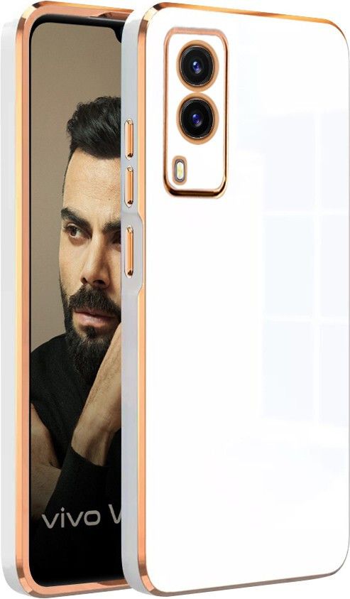 Micvir Back Cover for vivo V21E (White, Silicon, Pack of: 1)