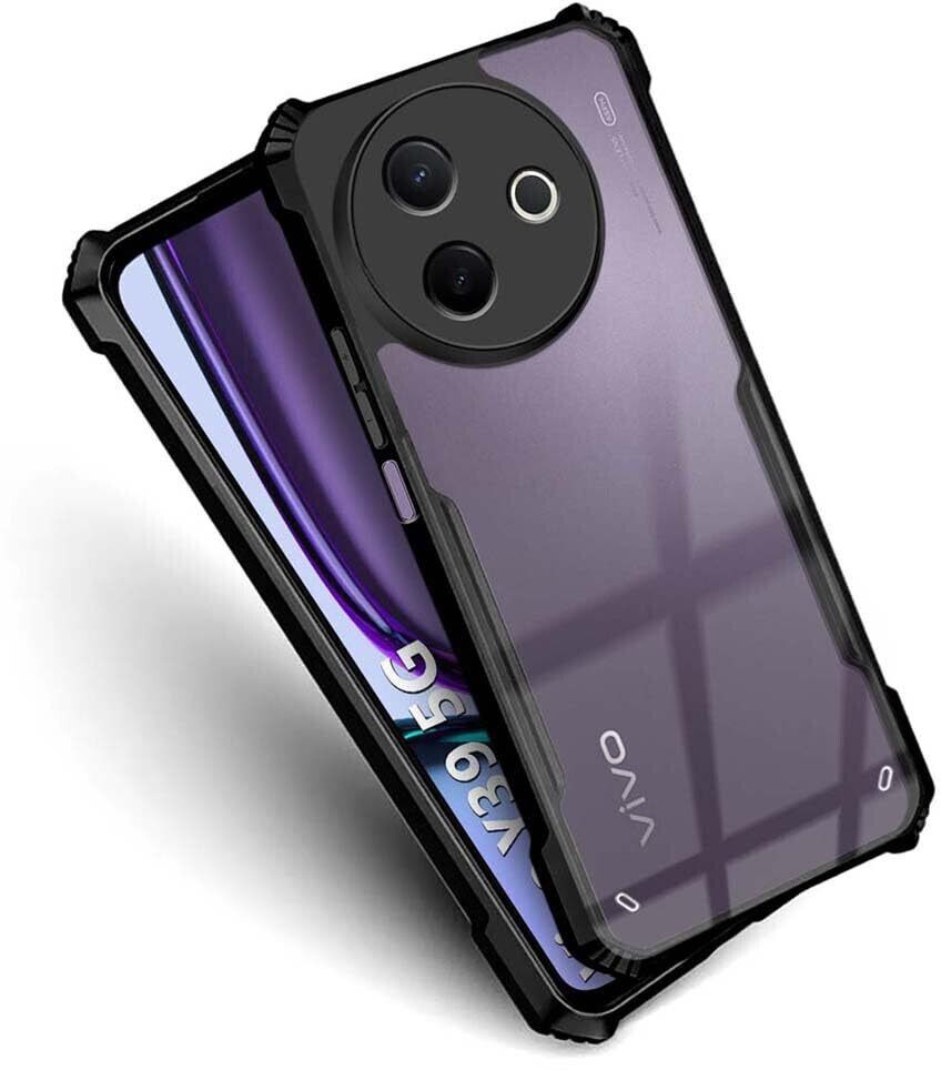 Black Border - Transparent Back iPaky Mobile Back Cover Case