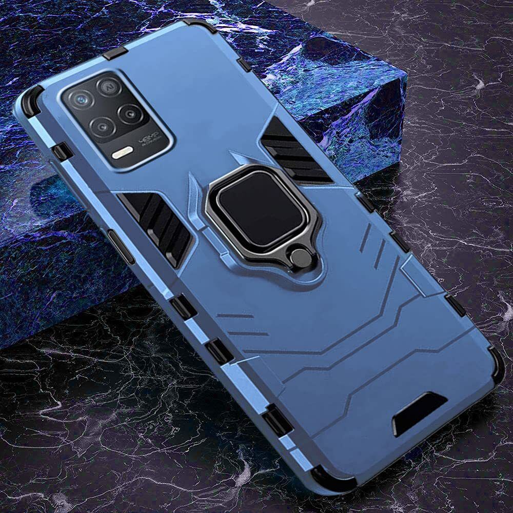 Xolia Back Cover for Realme 8 5G, Realme 8s 5G, Realme Narzo 30 5G (Blue, Shock Proof, Plastic, Silicon, Pack of: 1) — image 3 of 5