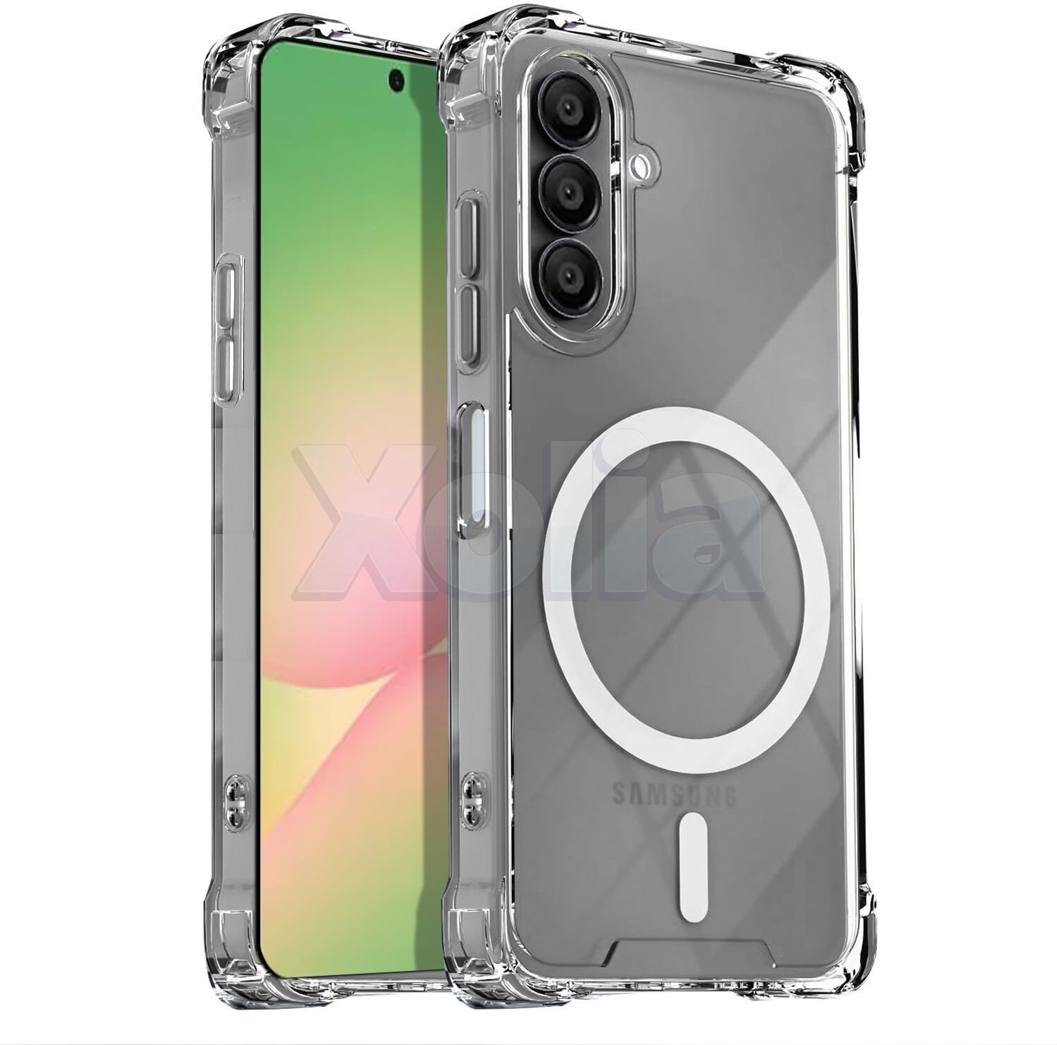 Xolia Back Cover for SAMSUNG GALAXY A15 5G (Transparent, Shock Proof, Polycarbonate, Silicon, Pack of: 1)